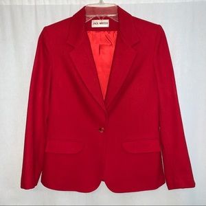 Jack Winter Red Blazer‎ Size 6P